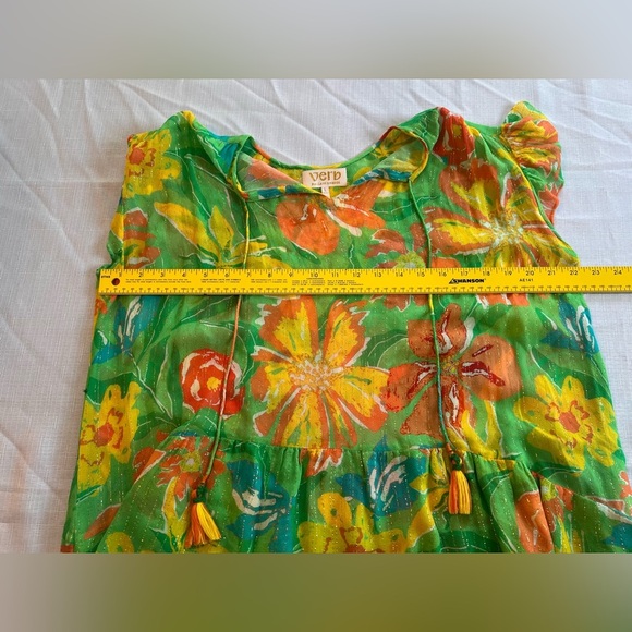 Verb by Pallavi Singhee Vibrant Floral Swing Blouse - Large - Picture 4 of 4